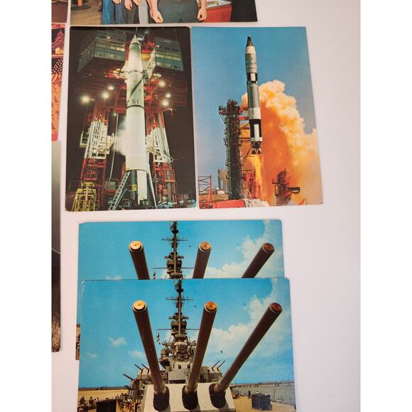 Postcards Vintage Lot Of 16 Blank Jackie O NASA Dentist George Bush Kennedy - Picture 5 of 14
